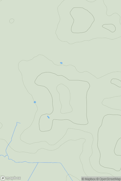 Thumbnail image for Old Hills [Welsh Borders S] [SO825489] showing contour plot for surrounding peak